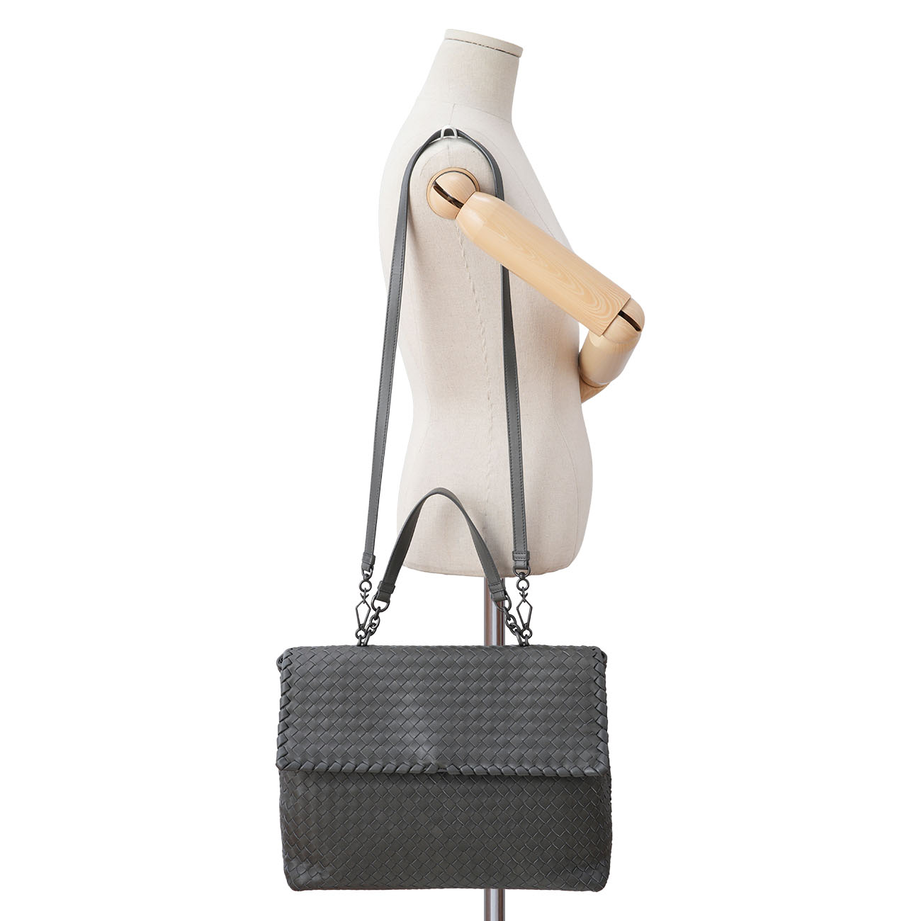 BOTTEGA VENETA(USED)보테가베네타 올림피아 플랩 체인 숄더백